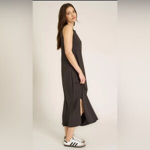 PROJECT SOCIAL T Button back Cotton Blend Maxi Dress nwt